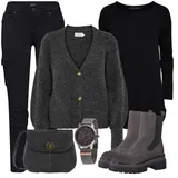 Outfity s černými Cargo kalhotami image