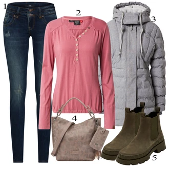 outfit mit Črna Chelsea Škornj Edited "Zimska oblačila"