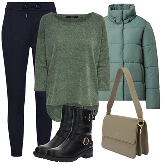 Outfity na zimu s Šedá Tom Tailor Denim "Zimní outfity"