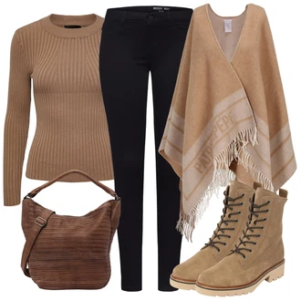 Outfit s Černá/Tmavě šedá/Tmavě modrá Kožená bunda/Kožené Boty/Slim Fit Džíny/Zimní bunda/Pánské tričko/Sweat Džíny/Motorkářské Džíny/Push up Džín/Termální Džíny Noisy may "Zimní outfity"