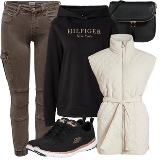 Flex Appeal 3.0 Outfit s Černá Běžecká bota Skechers "Zimní outfity"