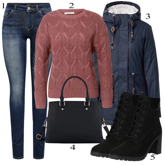 outfit mit Črna Timberland "Zimska oblačila"