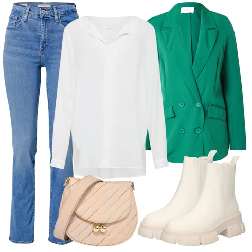 Kombinace Šedá/Hnědá/Béžová/Bílá/Krémová/Khaki Halenkové Body/Blůza s knoflíčkem/Halenka se Stojatým Límcem/Dlouhá Halenka/Halenka s Dlouhým Rukávem/Oversize Halenka/Oversize Muselínová Blůza/Slip-on Halenka/Tunikové Tričko Vila