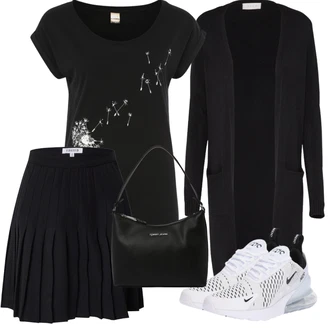 Air Max 270 Outfit s Černá/Bílá Běžecká bota/Běžecká bota/Bota na zumbu/Tenisová bota/Gymnastická bota/Tréninková bota/Volejbalová bota/Bota na fitness/Basketbalová bota Nike Sportswear "Zimní outfity"