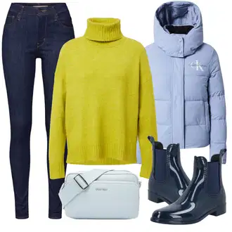 Outfity na zimu s Zelená Svetr Niki/Pletenina veľkej veľkosti ESPRIT "Zimní outfity"