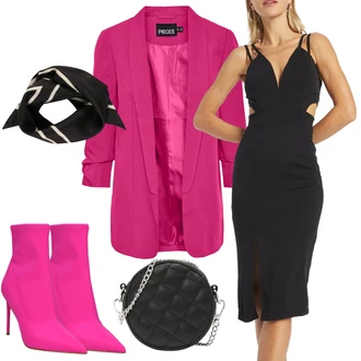 Outfit s Černá Šál Šátek inwear "Zimní outfity"