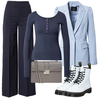 Outfit s Červená/Krémová/Bílá Šněrovací Kotníková Bota/Klasická kozačka/Bojová Bota Dr. Martens "Zimní outfity"