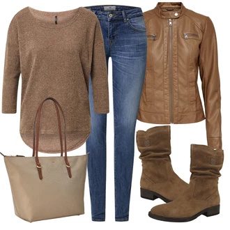 Outfit s Zelená/Červená Zimní bota/Nízká bota na podpatku/Kozačka Kotníková Bota Tamaris "Zimní outfity"