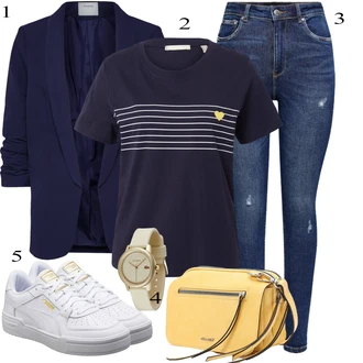 90. leta outfit mit Temno modra/Modra Kavbojke z Razporkom/Usnjena Jakna/Usnjene Čevlje/Zimska jakna/Kavbojke na Poteg/Push up Kavbojke/Kavbojke Visokega Pasu/Kavbojke z Luknjo/Usnjene jakne/Ženske 7/8 Kavbojke/Gležnarji Only "Pokrivalo za pomlad"Look: Stil, 90. leta, Kul, Disko, Francoski, Modernen, Stari denar