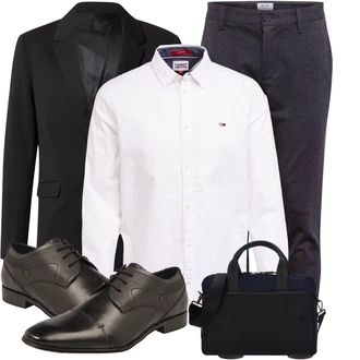 Outfit mit Dunkelblau/Dunkelgrau Cord Legging/Slim Hose/Skinny Hose/Jeggings/Cordhose/Hose mit Schlitz/Jeans Leggings/Twill Hose Only & Sons "Business Look"