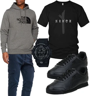 Outfit mit Hoodie The North Face "Cool für die Freizeit"