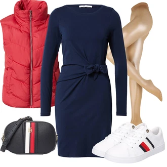 Outfit s Červená Podzimní bunda/Kabát JdY "Cool vzhled na jaro"