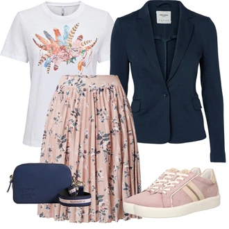 Outfity pro zábavu Hippie s Bílá/Růžová/Vícebarevný Tričko s potiskem/Košile s potiskem/Těhotenské tričko/Tričko s krátkým rukávem/Fancy tričko Only "Cool vzhled na jaro"Look: Emo, Mom, Krásný, Unisex, Cool, Hippie