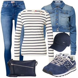 Outfit sa Plava Niska Tenisica New Balance "Cool za slobodno vrijeme"