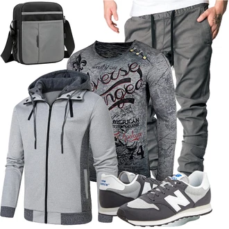 Frühlings Outfits Leichte mit Grau Unkategorisiert YuKaiChen, Grau/Schwarz SPAHER "Cooler Look für den Frühling"