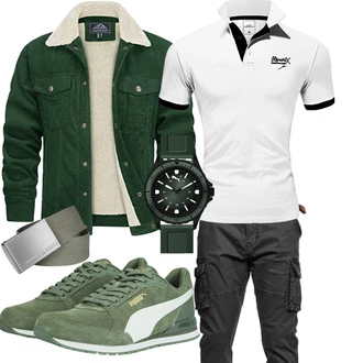 Frühlings Outfits Casual mit Schwarz Unkategorisiert TACVASEN, Dunkelgrün/Khaki/Grau/Hellgrau/Dunkelgrau Indicode "Cooler Look für den Frühling"Look: Classic, Business, Indoor, Outdoor, Goa, Teddy, GoGo, Casual, Rad, Lack, Workwear, Coole, Techno, Hip Hop, Unisex