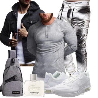 Frühlings Outfits Leichte mit Schwarz/Dunkelgrau/Dunkelblau Frühlingsjacke/Jacke mit Seitlichem Reißverschluss/Herbstjacke/Sommerjacke/Kapuzenjacke Leif Nelson "Cooler Look für den Frühling"