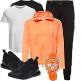 Schwarze Turnschuh Outfits ohne Schnürsenkel image