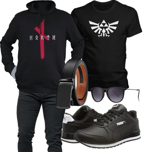 Schwarz/Lila/Dunkelrot/Rot Vintage Hoodie/Partner Hoodie/Sport Sweatshirt/Ausgefallener Hoodie/Hoodie/Sport Hoodie/Unisex Hoodie vanVerden kombinieren