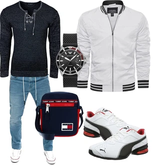Sport Outfits mit Grau Schuh Puma "Cooles Outfit"