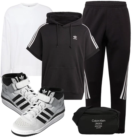 Grau/Hellgrau/Weiß Unkategorisiert/gesundheitsschuh/Skateschuh/Sneaker Mit Klettverschluss/Keilabsatz Schuh Sneaker Mit Keilabsatz/Vintage Sneaker/Winter Sneaker Adidas Originals kombinieren