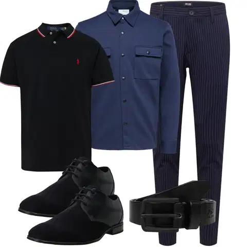Schwarz/Rot/Dunkelblau Poloshirt/T-Shirt & Top/Unkategorisiert Polo Ralph Lauren kombinieren