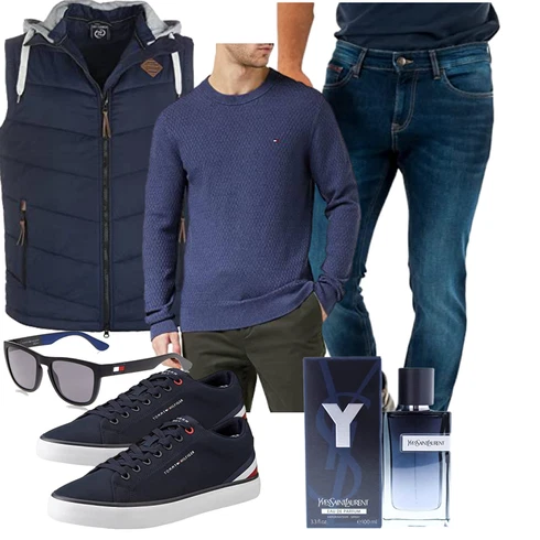 DunkelBlau/Blau/HellBlau Reiseweste/Funktionsweste/Isolationsweste/Kurze Weste/Reitweste/Daunenweste/Steppweste/Puffer Weste Dry Fashion kombinieren