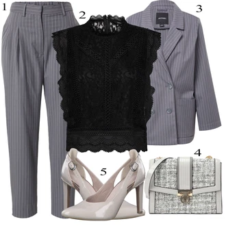 outfit mit monki, Siva monki "Pokrivalo za pomlad"