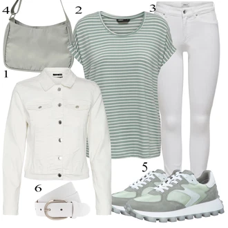 outfit mit weekday "Pokrivalo za pomlad"