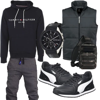 Sport Outfits mit Schwarz Unkategorisiert Puma "Freizeit Outfit"