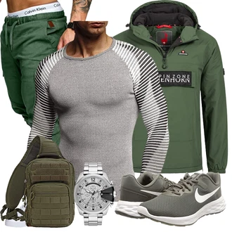 Outfit mit Blau/Grün Unkategorisiert Brandit "Freizeit Outfit"