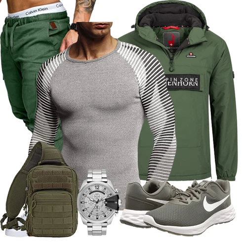Grün Winter Parka Höhenhorn kombinieren