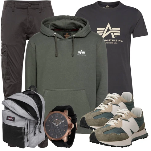 Hellgrau/Dunkelgrau/Grau/Dunkelgrün/Blau T-Shirt Training/Funktions T-Shirt/Kurzarm T-Shirt Alpha Industries kombinieren mit Dunkelgrün/Grün/Khaki Sport Hoodie/Vintage Hoodie/Hoodie/Partner Hoodie/Ausgefallener Hoodie/Sport Sweatshirt/Unisex Hoodie Alpha Industries