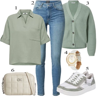 outfit mit Siva Bluza in Tunika JdY "Pokrivalo za pomlad"