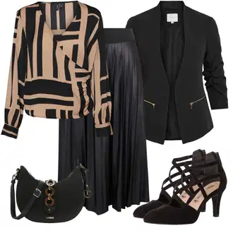 Outfit s Černá Kožená Pánská Bund/Smokingové sako/Elegantní Sako/Krátké Sako/Neformální Sako/Blůzové Sako/Boyfriend Sako/Kožená bunda pro muže/Blejzrové Bund Vila "Klasický jarní outfit"