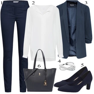 outfit mit Bela/Siva/Srebrna Prstan Swarovski "Pokrivalo za pomlad"