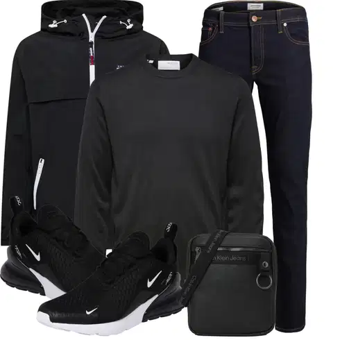 Schwarz/Dunkelgrau/Grau Women's Fleece Sweatshirts/Sport Sweatshirt/Basic Pullover/Feinstrickpullover/Kaschmir Pullover/Rundhals Pullover/Einfacher Pullover/Rollkragenpullover/Wollpullover SELECTED HOMME kombinieren