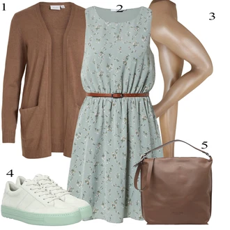 outfit mit Zelena Torba za čez ramo Marc O'Polo "Pokrivalo za pomlad"