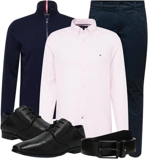 Business Outfits mit Dunkelblau/Blau Chino Hose/Slim Hose/Skinny Hose/Funktionshose/Stretchhose Only & Sons "Modernes Business Outfit"