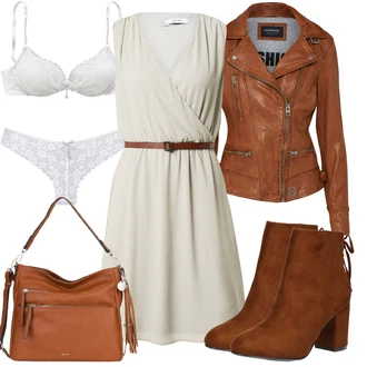 Outfit sa Bež/Bijela/Pink/Krem Muške cipele u veličini 11/Čipkasti grundjac/Grudnjak sa žicom/Bralette Grudnjak/Balkonet Grudnjak/Grudnjak sa žicom/Prozirni grudnjak i poprsje Lascana "Moderni proljetni outfit"