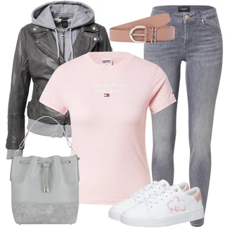 Outfit s Šedá Zimní Bota/Teniska Ted Baker "Módní jarní outfit"