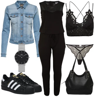 krajkou Outfit s Černá Bustierový Top/Krajkový Top/Krajkované tričko/Krajkový Top/Top Se Špagetovými Ramínky/Krátký Top Free People "Módní jarní outfit"