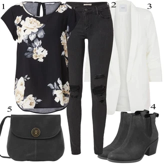 Poslovni Outfiti mit Bluza z gumbom/Bluza brez železa Only "Pokrivalo za pomlad"