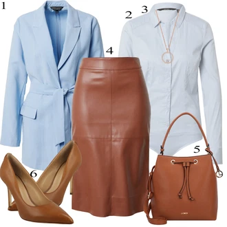 outfit mit Krilo za matično pisarno/Krilo za poročnega gosta/Krilo za zavezovanje/Krilo do kolena/Krilo uniseks Dorothy Perkins "Pokrivalo za pomlad"