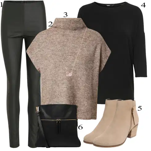 Temno zelena Hlače velike velikosti kombinirajte z Temno zelena/Khaki Pajkice Velike Velikosti Vila, Zlati Ogrlice/Fine verižice Swarovski, Siva florence by mills exclusive for about you, About You, About You