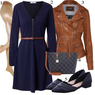 Biker outfit mit Rjava/Temno rjava/Roza Vintage Usnjena Jakna/Jesenska jakna/Motoristična jakna/Jakna iz Umetnega Usnja/Usnjena Bomber Jakna/Usnjena Jakna/Pomladna jakna Oakwood "Pokrivalo za pomlad"