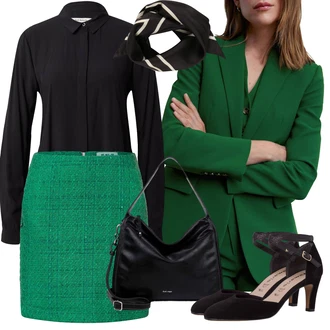 Outfit s Černá Šál Šátek inwear "Perfektní na jaro"