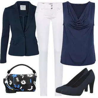 Outfit s Béžová/Hnědá Džíny Volného Střihu/Zimní bunda/Džín s Širokou Nohavicí/Džíny s Rozparkem/Zkrácené Džíny/Džíny Culottes LTB "Perfektní na jaro"