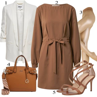 outfit mit Rjava/Bež/Zlati Dodatek za spodnje perilo/Športni dodatek/Hlačne nogavice/Hlačne nogavice velika velikost/Kompresijska nogavica/Nogavica proti trombozi/Najlonska nogavica "Pokrivalo za pomlad"