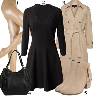 outfit mit Bež VERO MODA "Pokrivalo za pomlad"